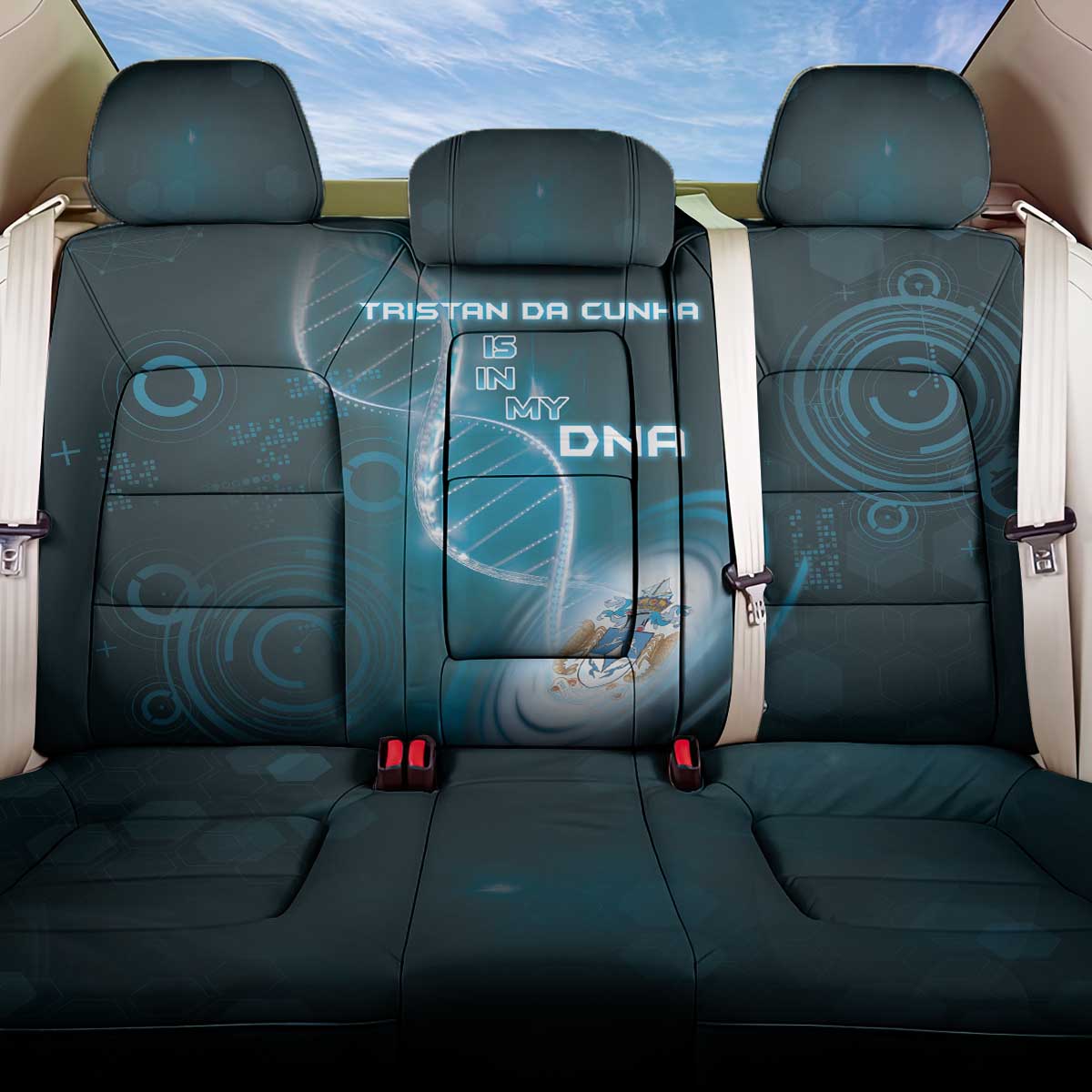Tristan Da Cunha Is In My DNA Back Car Seat Cover - Wonder Print Shop