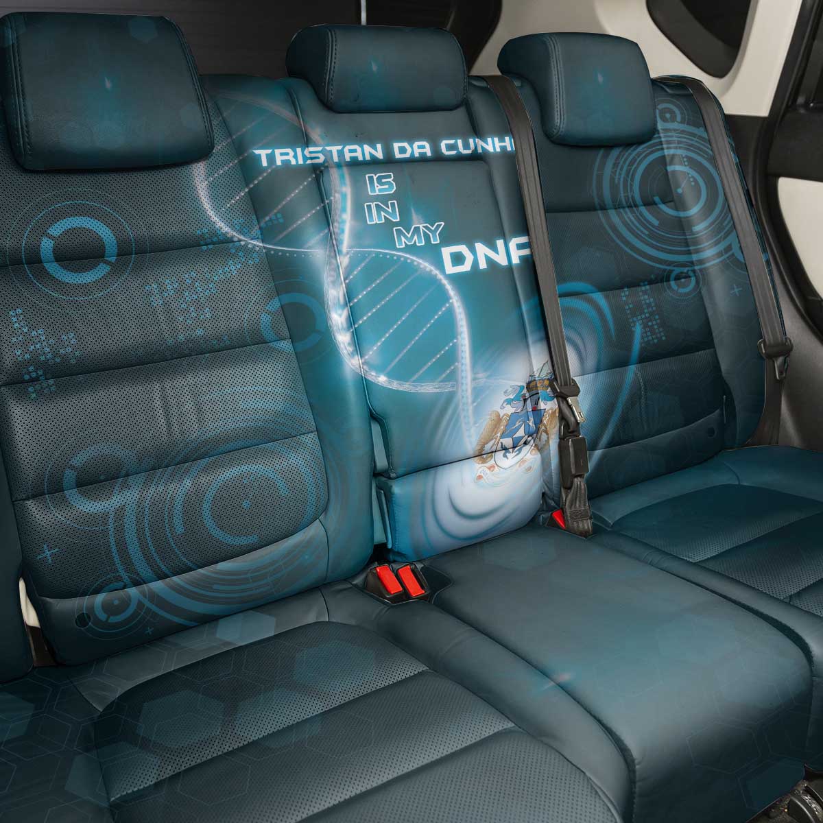 Tristan Da Cunha Is In My DNA Back Car Seat Cover - Wonder Print Shop