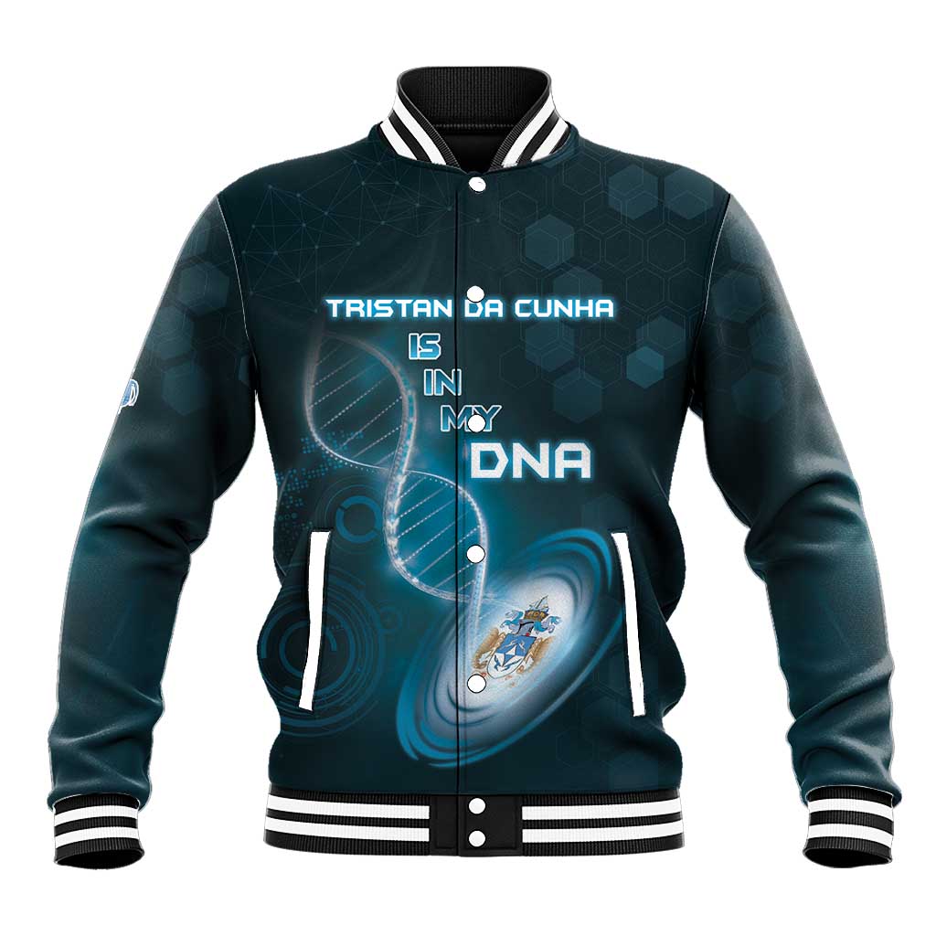 Personalized Tristan Da Cunha Is In My DNA Baseball Jacket - Wonder Print Shop