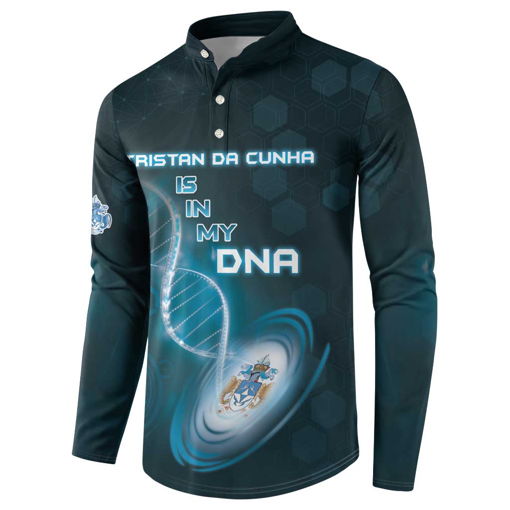 Personalized Tristan Da Cunha Is In My DNA Button Sweatshirt - Wonder Print Shop