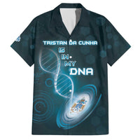 Personalized Tristan Da Cunha Is In My DNA Family Matching Off The Shoulder Long Sleeve Dress and Hawaiian Shirt - Wonder Print Shop