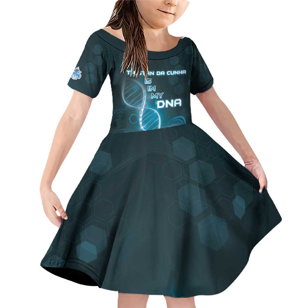 Personalized Tristan Da Cunha Is In My DNA Family Matching Off Shoulder Short Dress and Hawaiian Shirt - Wonder Print Shop