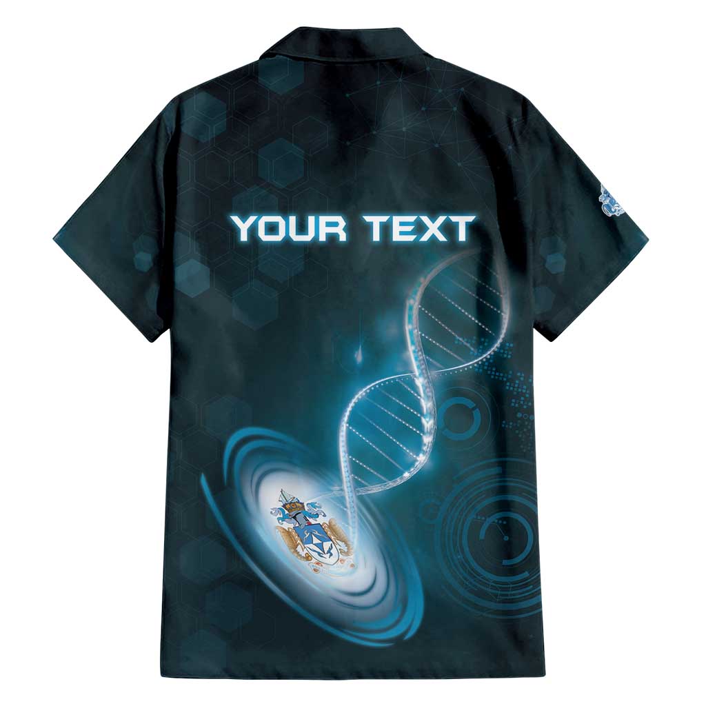 Personalized Tristan Da Cunha Is In My DNA Family Matching Short Sleeve Bodycon Dress and Hawaiian Shirt - Wonder Print Shop