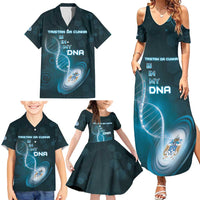 Personalized Tristan Da Cunha Is In My DNA Family Matching Summer Maxi Dress and Hawaiian Shirt - Wonder Print Shop
