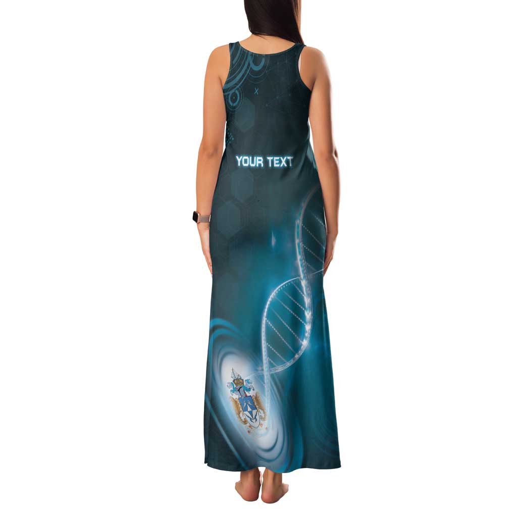 Personalized Tristan Da Cunha Is In My DNA Family Matching Tank Maxi Dress and Hawaiian Shirt - Wonder Print Shop