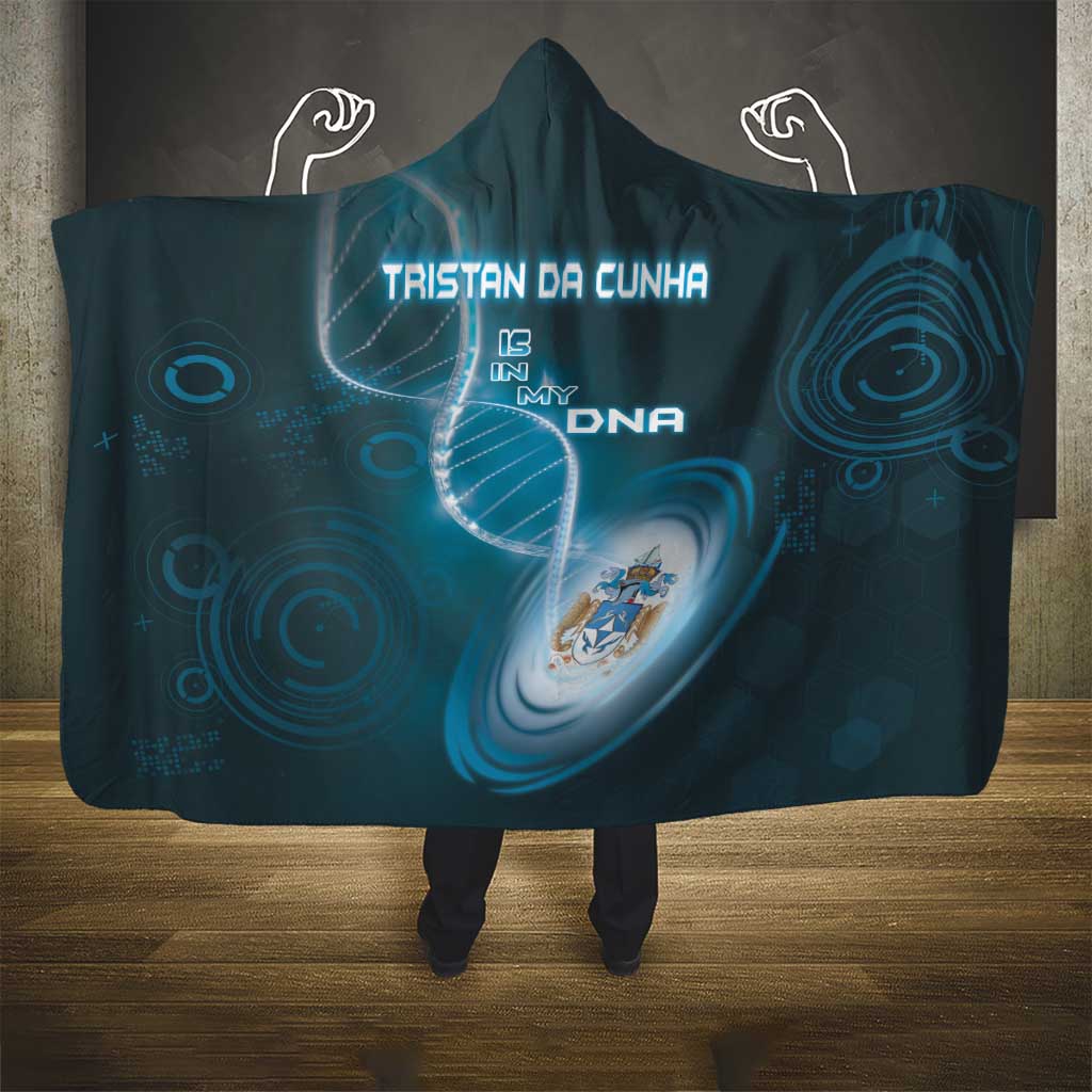 Tristan Da Cunha Is In My DNA Hooded Blanket - Wonder Print Shop