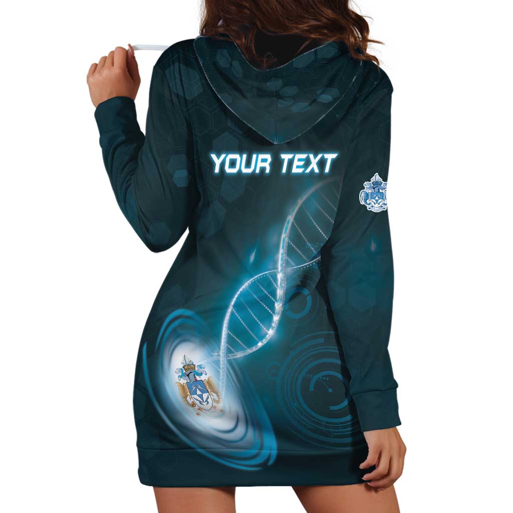 Personalized Tristan Da Cunha Is In My DNA Hoodie Dress - Wonder Print Shop