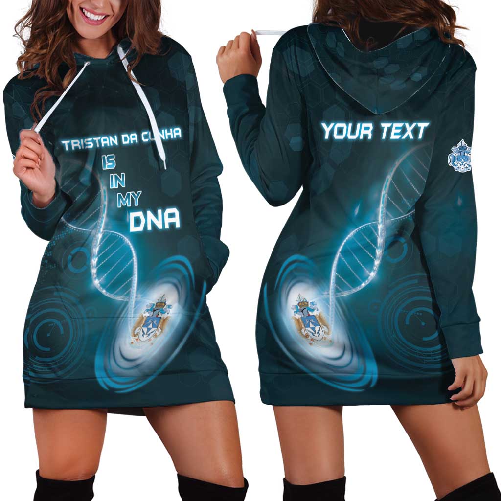 Personalized Tristan Da Cunha Is In My DNA Hoodie Dress - Wonder Print Shop