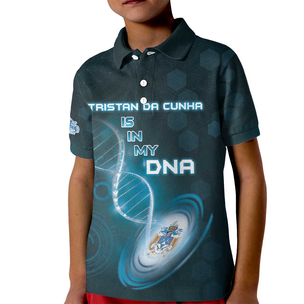 Personalized Tristan Da Cunha Is In My DNA Kid Polo Shirt - Wonder Print Shop