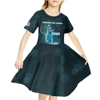 Personalized Tristan Da Cunha Is In My DNA Kid Short Sleeve Dress - Wonder Print Shop