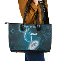 Tristan Da Cunha Is In My DNA Leather Tote Bag - Wonder Print Shop