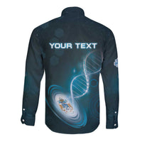 Personalized Tristan Da Cunha Is In My DNA Long Sleeve Button Shirt - Wonder Print Shop