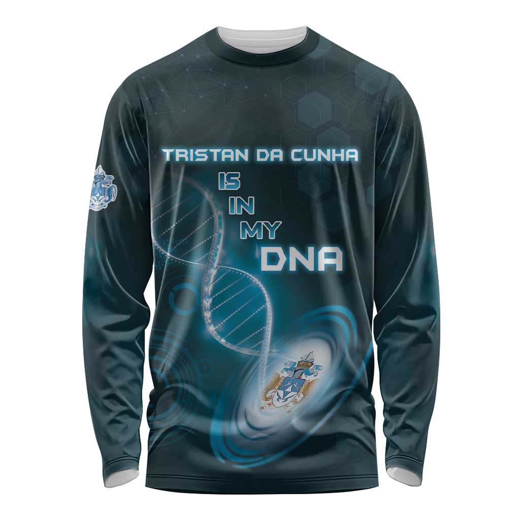 Personalized Tristan Da Cunha Is In My DNA Long Sleeve Shirt - Wonder Print Shop