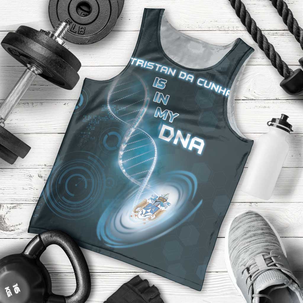Personalized Tristan Da Cunha Is In My DNA Men Tank Top - Wonder Print Shop