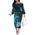 Personalized Tristan Da Cunha Is In My DNA Off The Shoulder Long Sleeve Dress - Wonder Print Shop