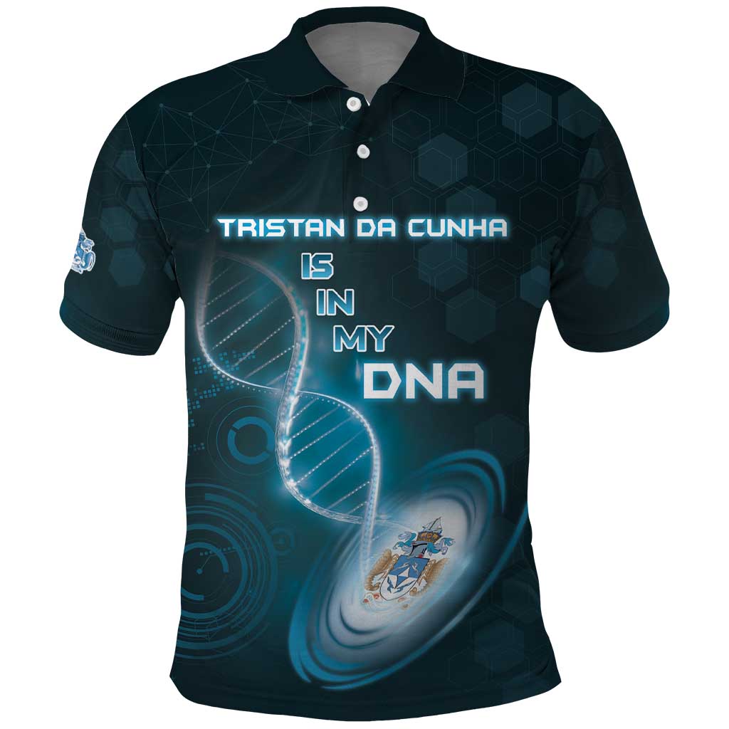 Personalized Tristan Da Cunha Is In My DNA Polo Shirt - Wonder Print Shop