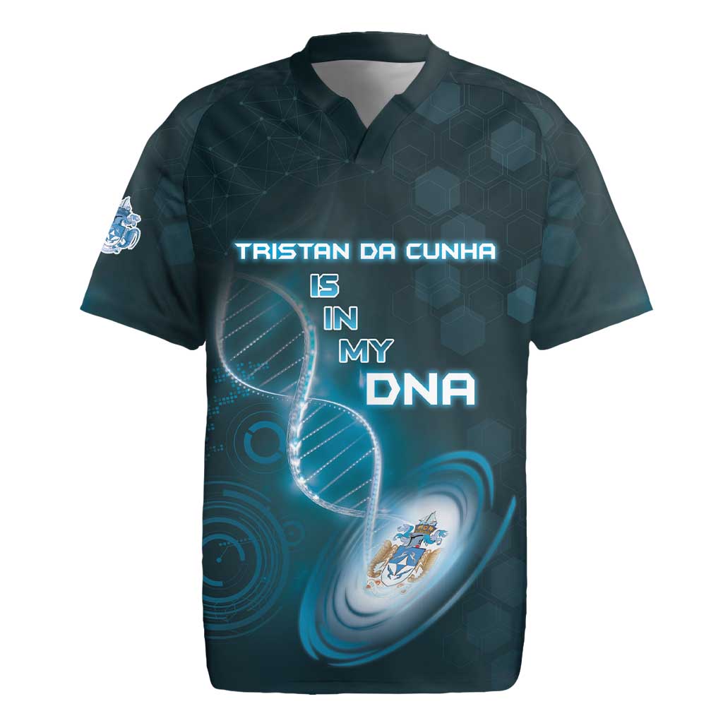 Personalized Tristan Da Cunha Is In My DNA Rugby Jersey - Wonder Print Shop