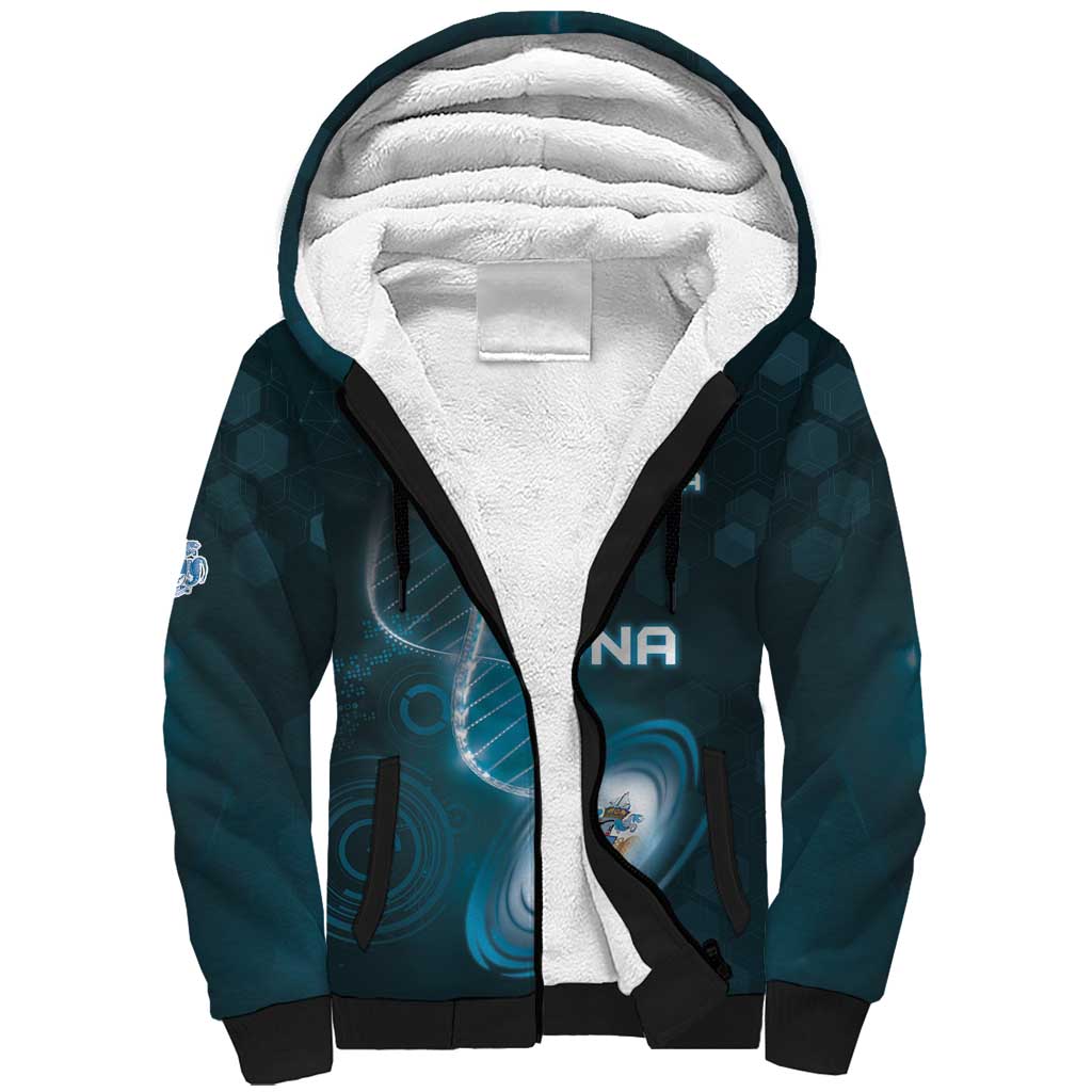 Personalized Tristan Da Cunha Is In My DNA Sherpa Hoodie - Wonder Print Shop