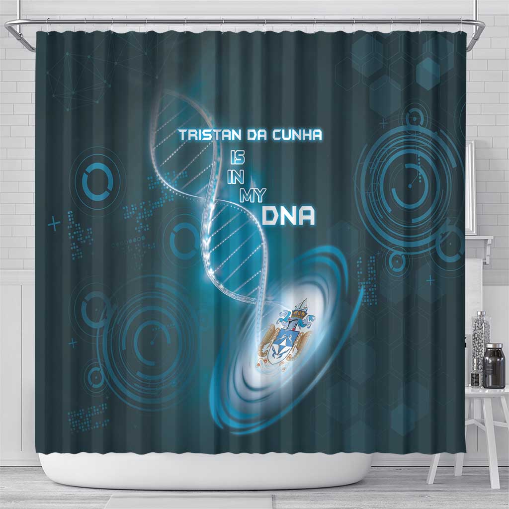 Tristan Da Cunha Is In My DNA Shower Curtain - Wonder Print Shop
