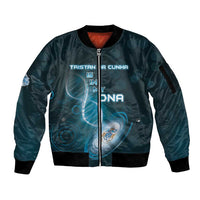 Personalized Tristan Da Cunha Is In My DNA Sleeve Zip Bomber Jacket - Wonder Print Shop