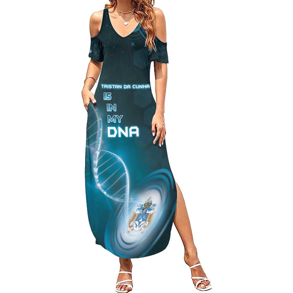 Personalized Tristan Da Cunha Is In My DNA Summer Maxi Dress - Wonder Print Shop