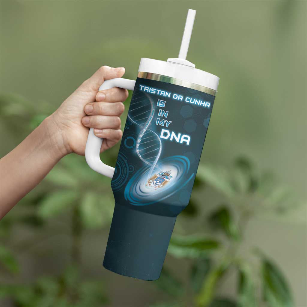 Personalized Tristan Da Cunha Is In My DNA Tumbler With Handle - Wonder Print Shop