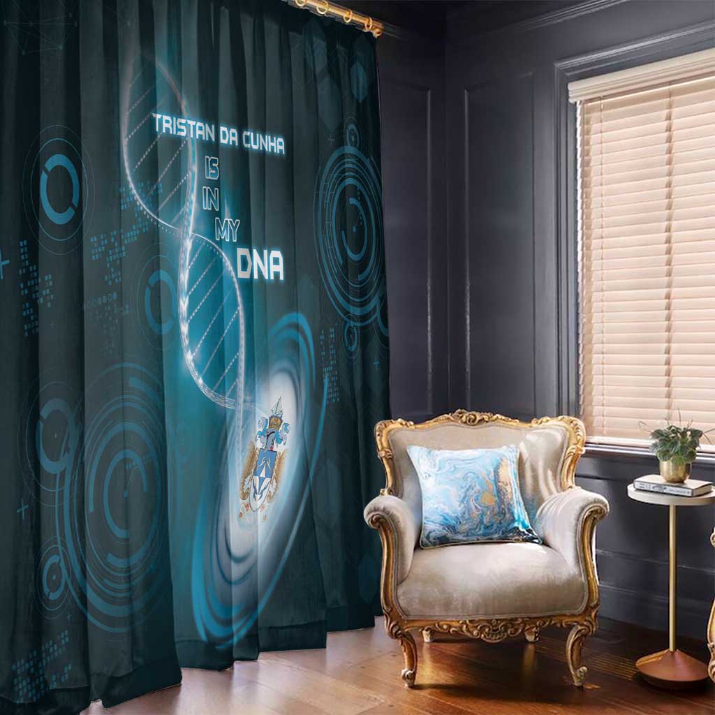 Tristan Da Cunha Is In My DNA Window Curtain - Wonder Print Shop