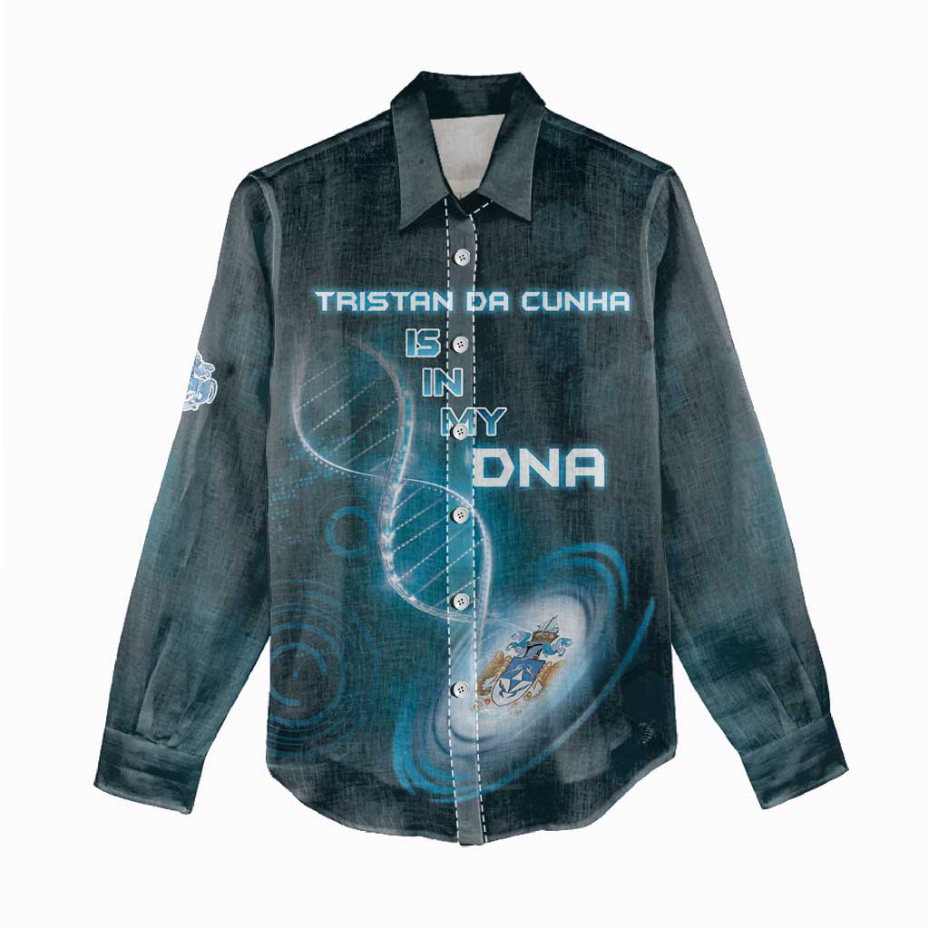 Personalized Tristan Da Cunha Is In My DNA Women Casual Shirt - Wonder Print Shop