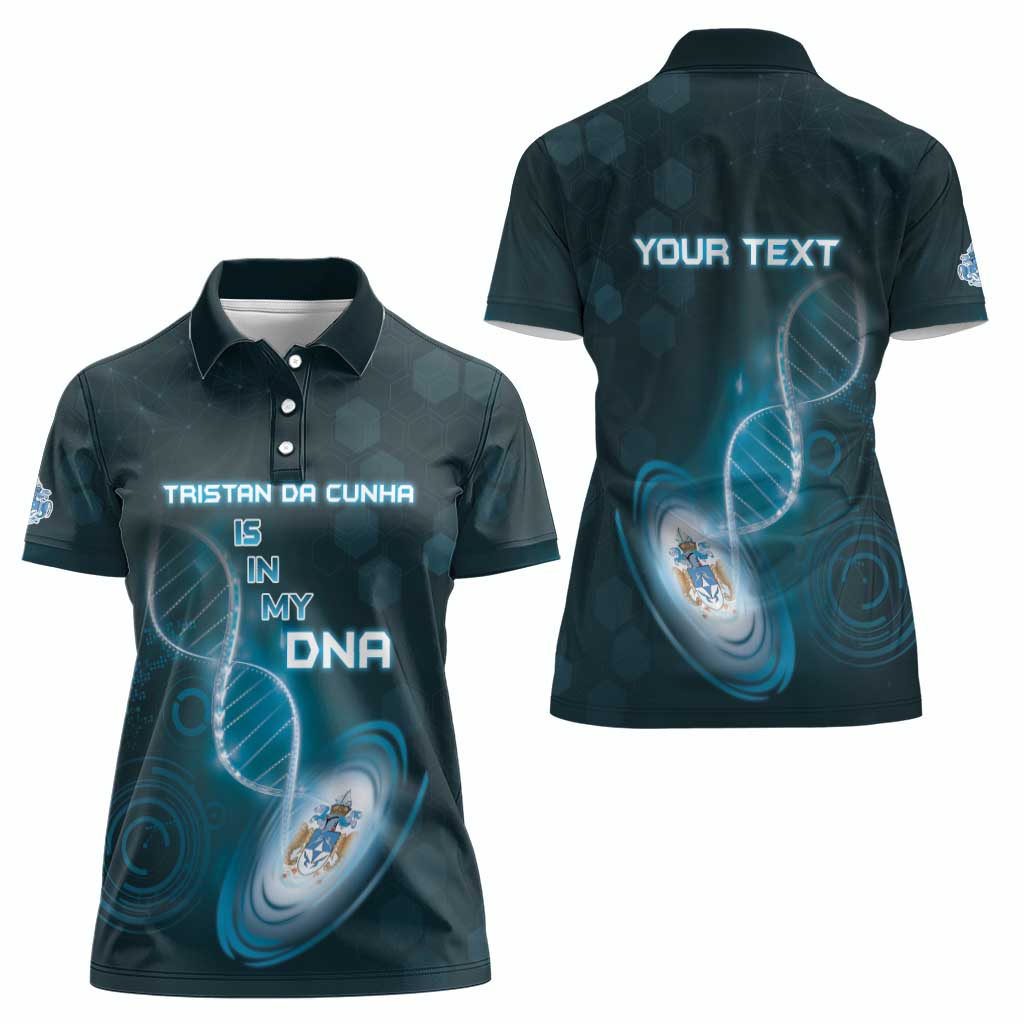 Personalized Tristan Da Cunha Is In My DNA Women Polo Shirt - Wonder Print Shop