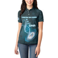 Personalized Tristan Da Cunha Is In My DNA Women Polo Shirt - Wonder Print Shop