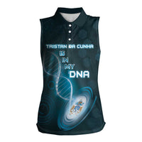 Personalized Tristan Da Cunha Is In My DNA Women Sleeveless Polo Shirt - Wonder Print Shop