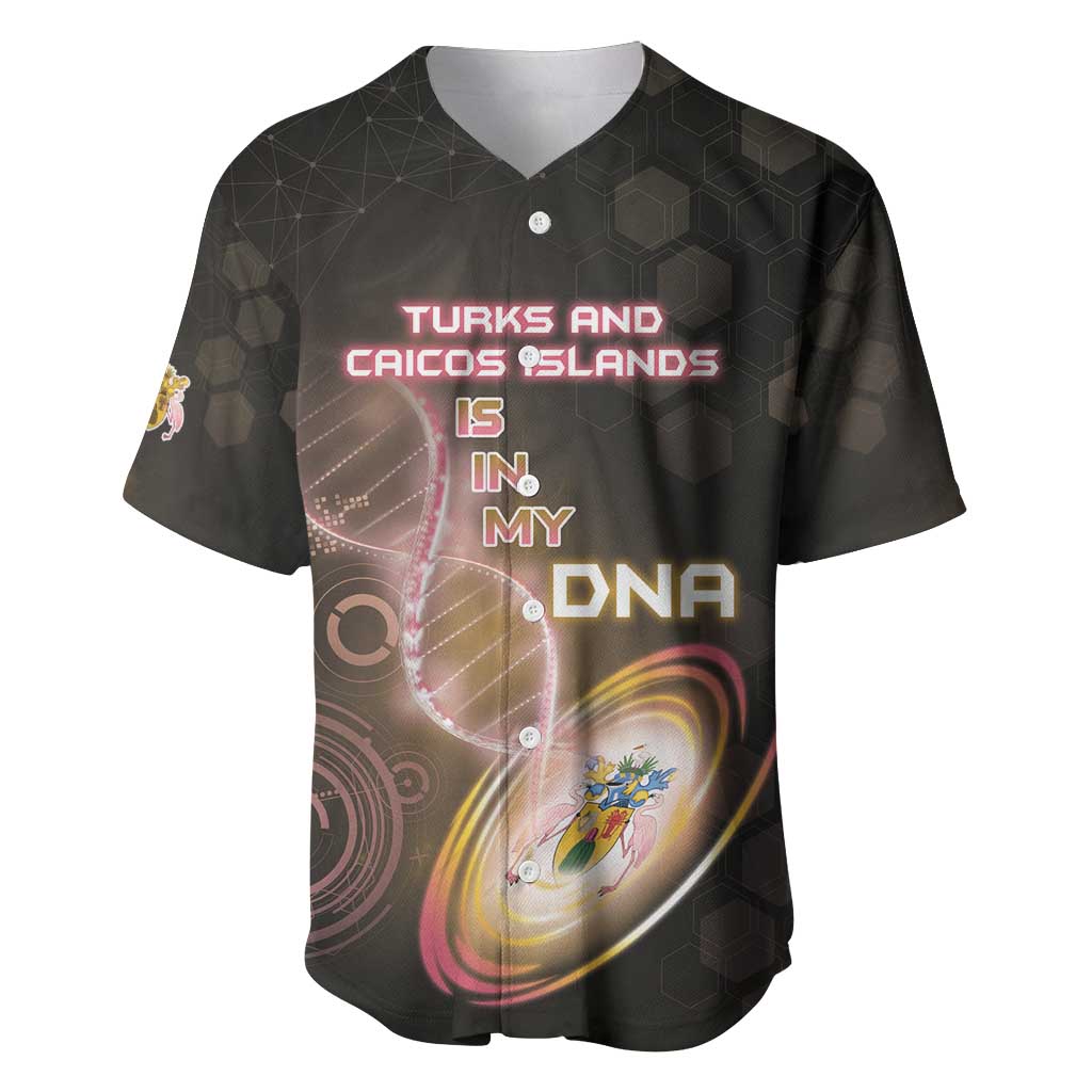 Personalized Turks And Caicos Islands Is In My DNA Baseball Jersey - Wonder Print Shop