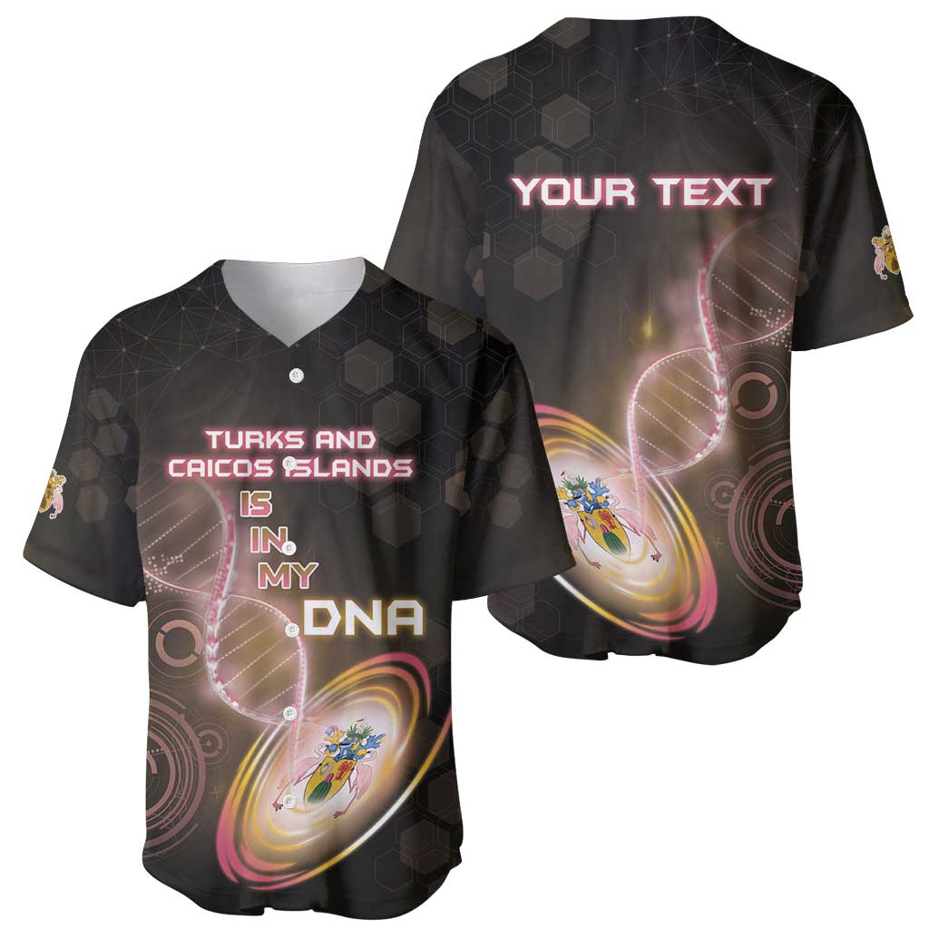 Personalized Turks And Caicos Islands Is In My DNA Baseball Jersey - Wonder Print Shop