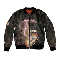Personalized Turks And Caicos Islands Is In My DNA Bomber Jacket - Wonder Print Shop