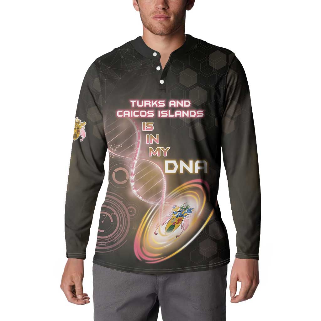 Personalized Turks And Caicos Islands Is In My DNA Button Sweatshirt - Wonder Print Shop