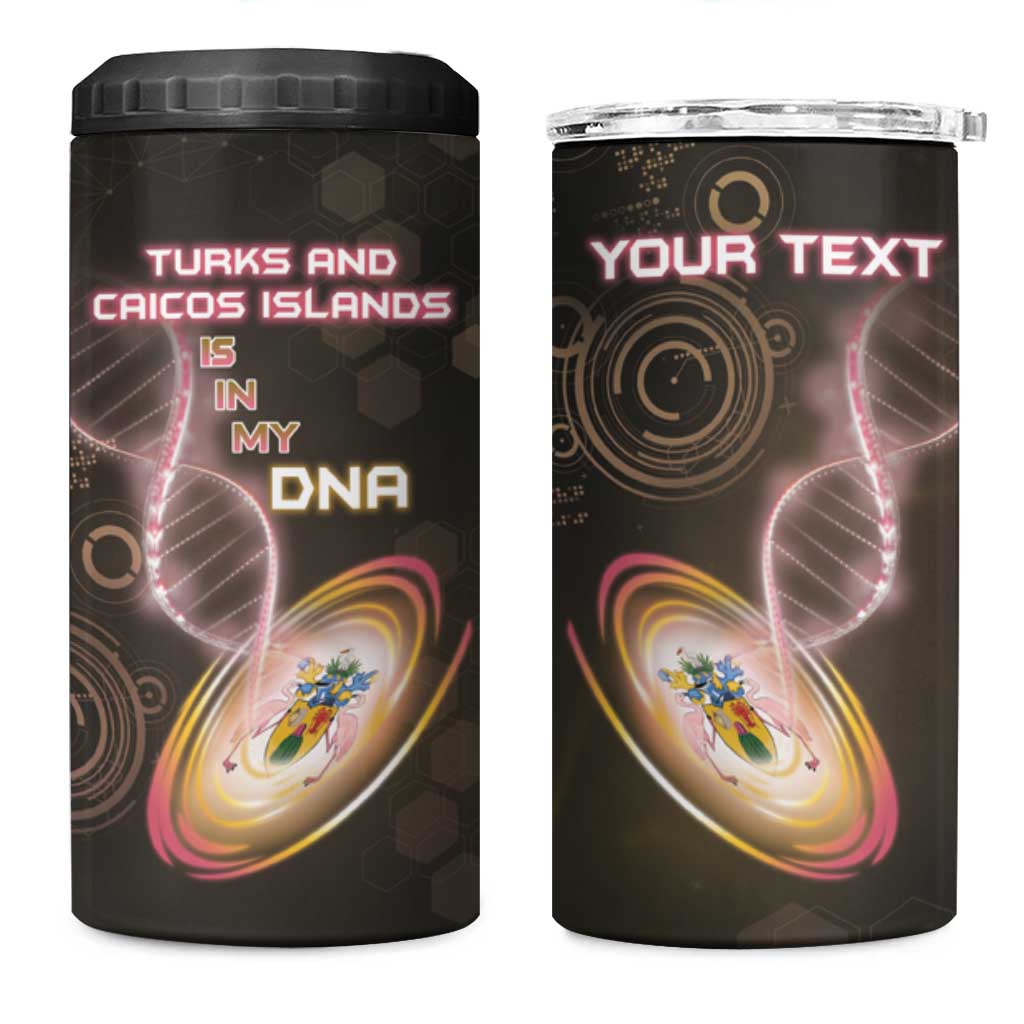 Personalized Turks And Caicos Islands Is In My DNA 4 in 1 Can Cooler Tumbler - Wonder Print Shop
