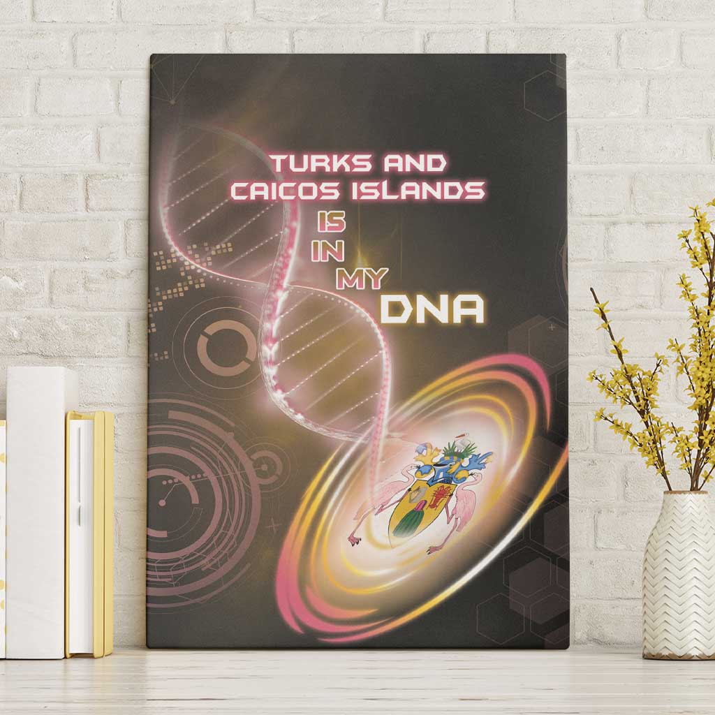 Turks And Caicos Islands Is In My DNA Canvas Wall Art - Wonder Print Shop