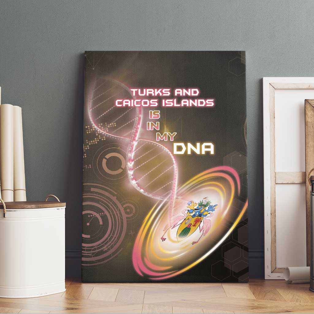 Turks And Caicos Islands Is In My DNA Canvas Wall Art - Wonder Print Shop