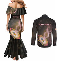 Personalized Turks And Caicos Islands Is In My DNA Couples Matching Mermaid Dress and Long Sleeve Button Shirt - Wonder Print Shop