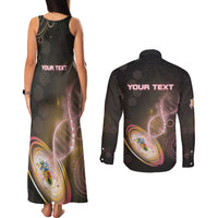 Personalized Turks And Caicos Islands Is In My DNA Couples Matching Tank Maxi Dress and Long Sleeve Button Shirt - Wonder Print Shop