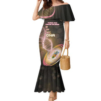 Personalized Turks And Caicos Islands Is In My DNA Family Matching Mermaid Dress and Hawaiian Shirt - Wonder Print Shop