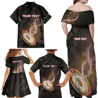 Personalized Turks And Caicos Islands Is In My DNA Family Matching Off Shoulder Maxi Dress and Hawaiian Shirt - Wonder Print Shop
