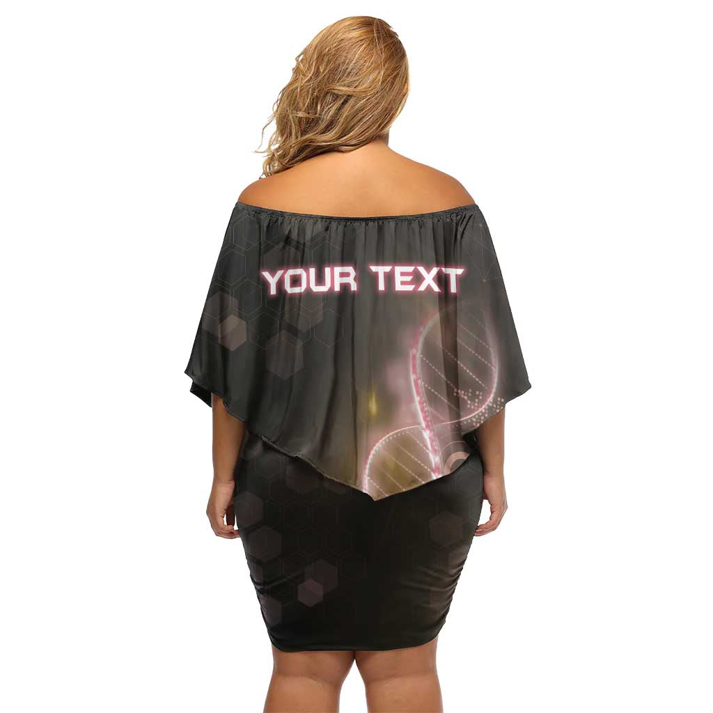 Personalized Turks And Caicos Islands Is In My DNA Family Matching Off Shoulder Short Dress and Hawaiian Shirt - Wonder Print Shop