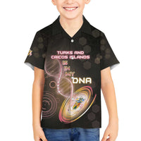 Personalized Turks And Caicos Islands Is In My DNA Family Matching Off Shoulder Short Dress and Hawaiian Shirt - Wonder Print Shop