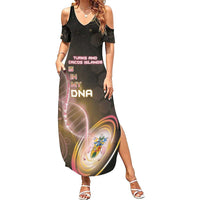 Personalized Turks And Caicos Islands Is In My DNA Family Matching Summer Maxi Dress and Hawaiian Shirt - Wonder Print Shop
