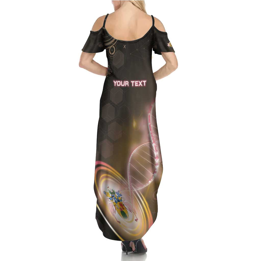 Personalized Turks And Caicos Islands Is In My DNA Family Matching Summer Maxi Dress and Hawaiian Shirt - Wonder Print Shop