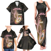 Personalized Turks And Caicos Islands Is In My DNA Family Matching Tank Maxi Dress and Hawaiian Shirt - Wonder Print Shop