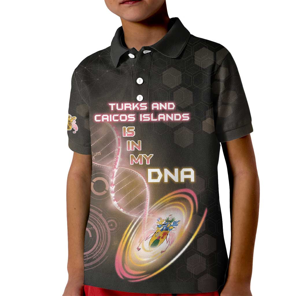Personalized Turks And Caicos Islands Is In My DNA Kid Polo Shirt - Wonder Print Shop