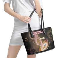 Turks And Caicos Islands Is In My DNA Leather Tote Bag - Wonder Print Shop