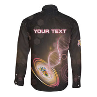 Personalized Turks And Caicos Islands Is In My DNA Long Sleeve Button Shirt - Wonder Print Shop